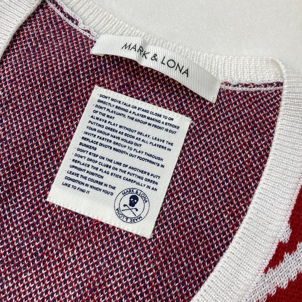MARK & LONA ゴルフベスト 48 ワインレッド MARK&LONA マークアンドロナ 正規取り扱い店 ADVANTAGE