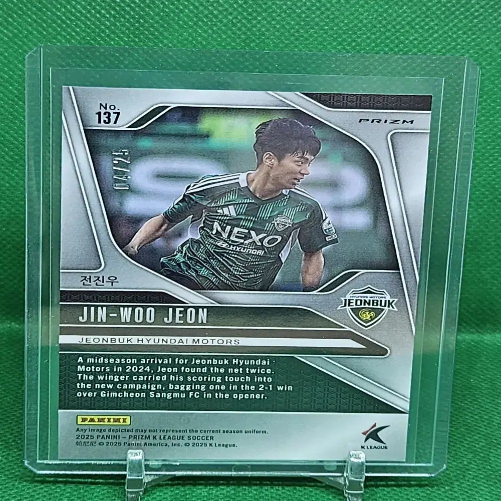 2025 Panini パニーニ K リーグ プリズム イ・サンホン (江原) FC