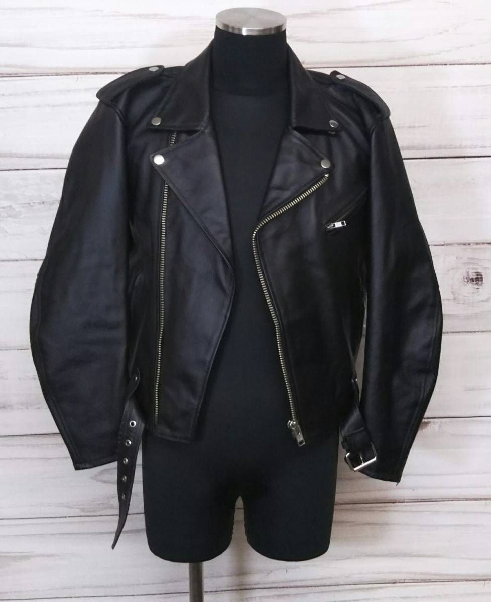 Rookie Leathers ルーキーレザー ダブルライダース ブラック