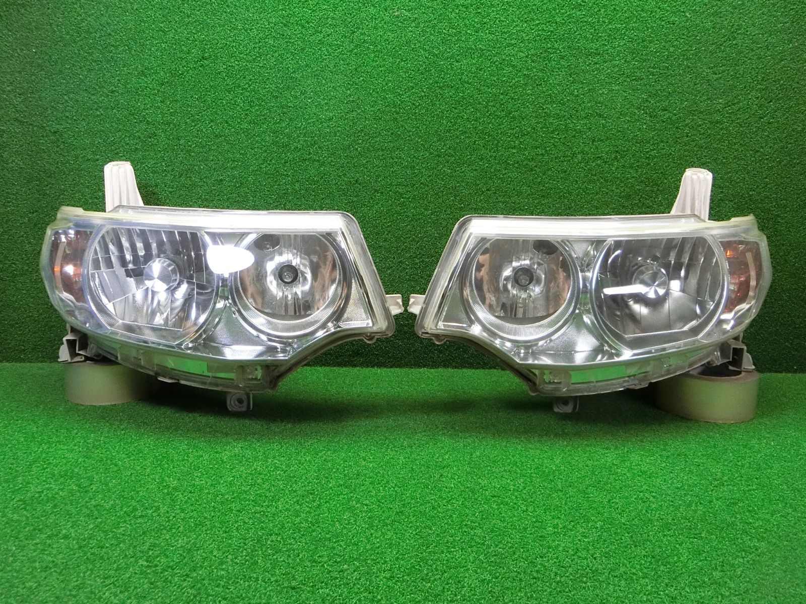 11467 コーティング済 タント カスタム L375S ヘッドライト 左右セット KOITO 100-51944 研磨済 破損なし