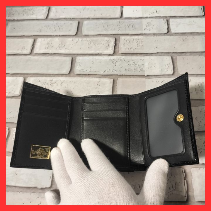Vivienne Westwood 三つ折り財布 13VV107 ブラック 日本限定】EXECUTIVE 口金三つ折り財布(ブラック)（メンズ