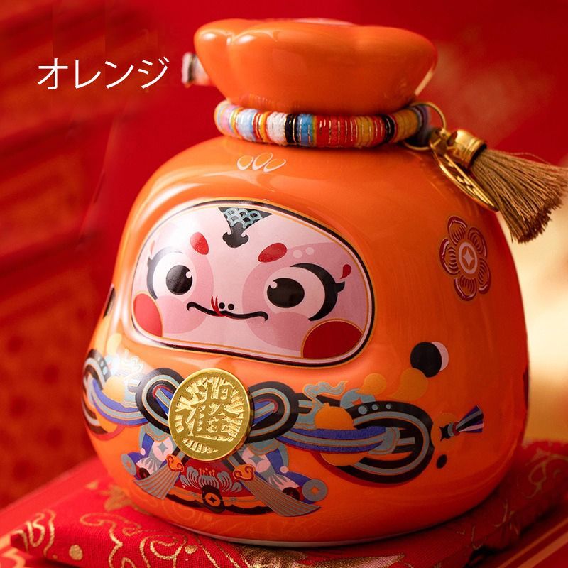 達磨 ダルマ 貯金箱 置物 赤 レッド オブジェ 縁起物 開運 健康運 仕事