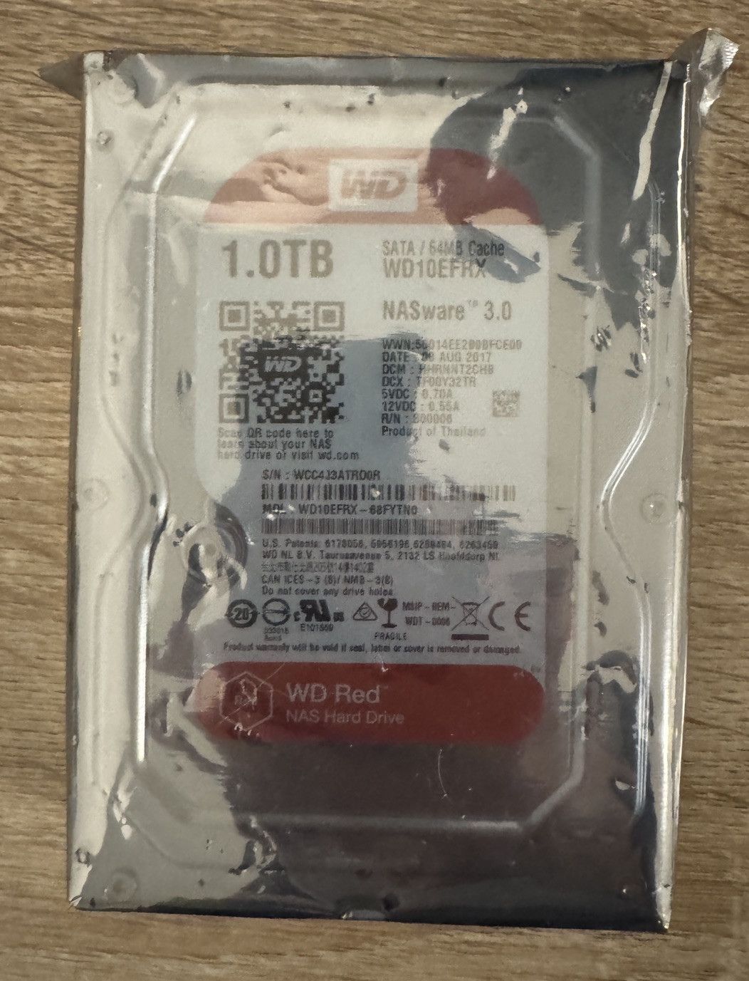 Western Digital レッド 5400RPM 3.5 SATA III 64MB キャッシュ 1TB 内部