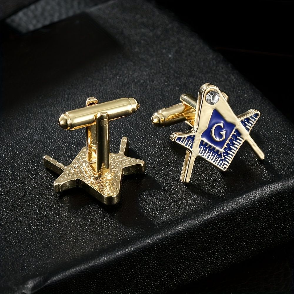 3点セット フリーメイソン ネクタイピン カフスボタン ブローチ メンズ