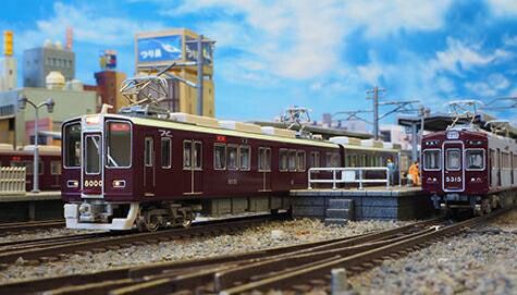 阪急8000/8300系 1次車 増結用中間車4両セット（動力無し） 【