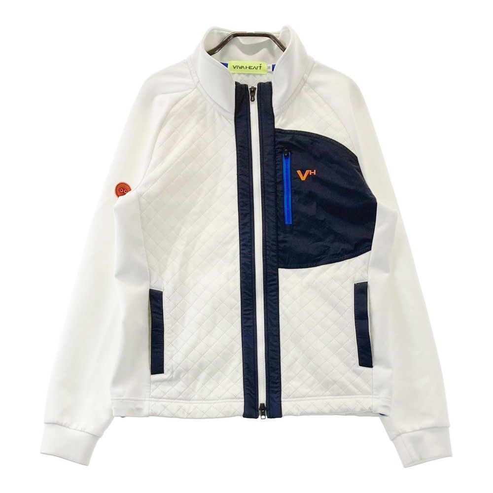 ビバハート レディース ゴルフウェア ジャケット サイズ：40 VIVA HEART ビバハート ニットジャケット ハート柄