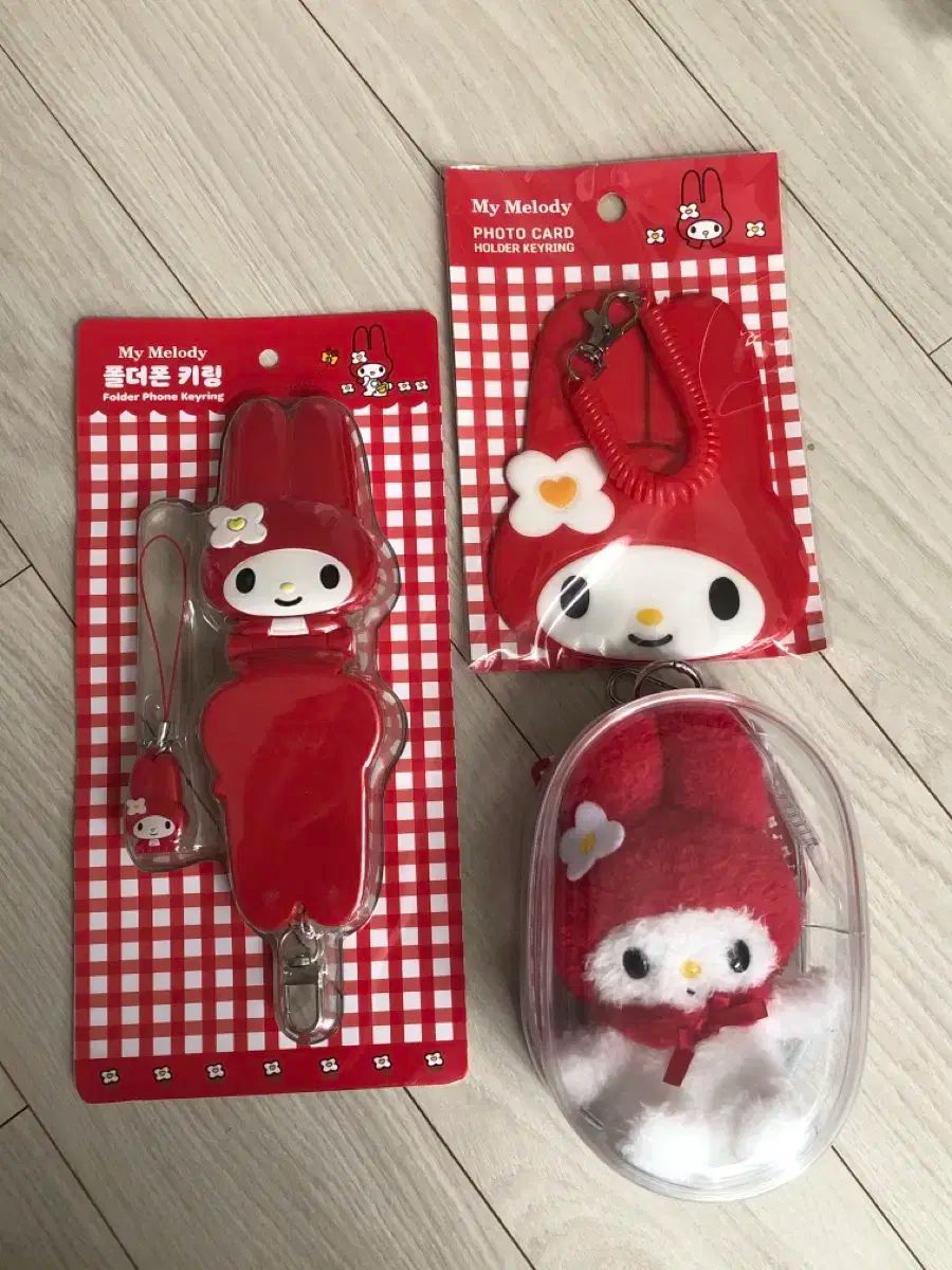 韓国 限定 MUSINSA マイメロディ マスコットキーリング 2種セット