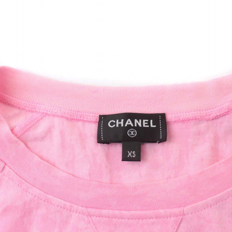 半額ストア シャネル CHANEL 23SS ロゴ クロップド カットソー 半袖 ココ トップス