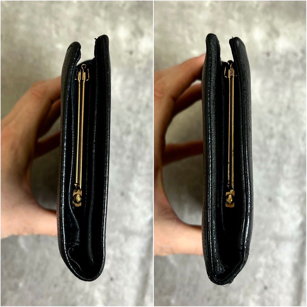 ✨良品✨ CHANEL シャネル 二つ折り財布 がま口 ココマーク デカロゴ 