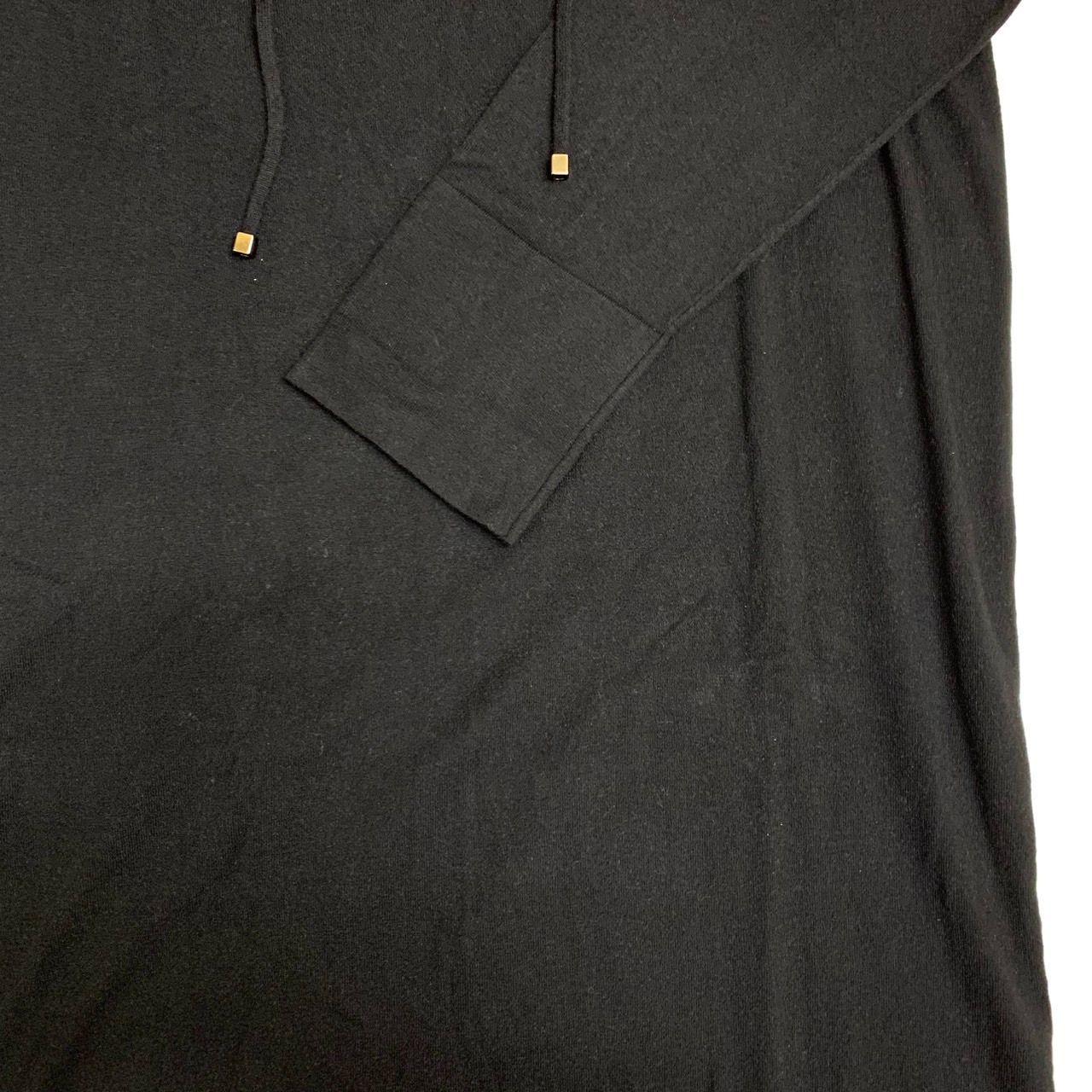 Aga】アーガ/ニットロングワンピースフーディ/9号/ブラック/未