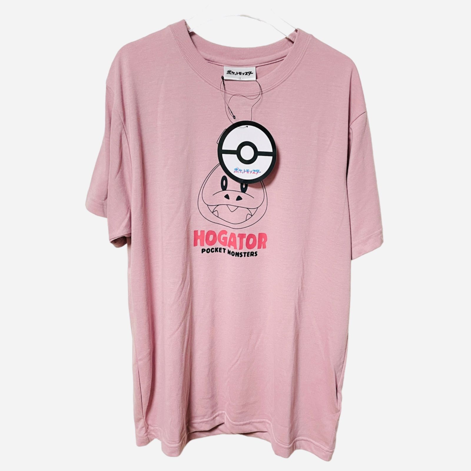 新品】ホゲータ ポケモンTシャツ 半袖 オーバーサイズ ピンク系 - メルカリ