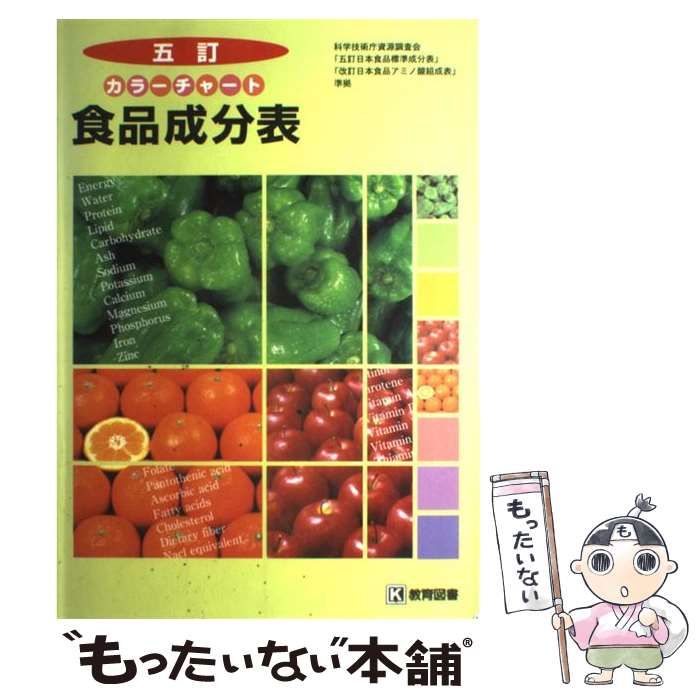 五訂カラーチャート食品成分表/教育図書/石井克枝