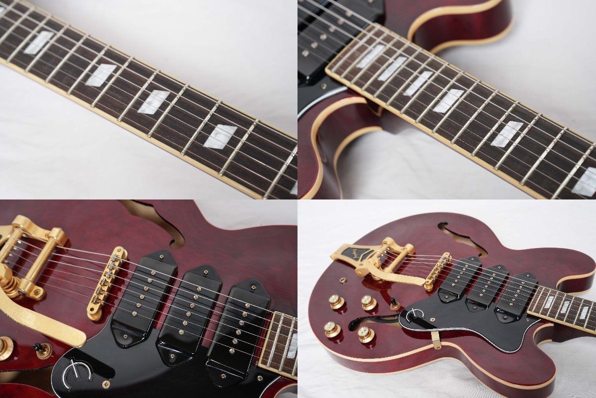 ☆Epiphone☆Riviera P93 WR セミアコ P-90×3 Bigsby搭載 2013年製