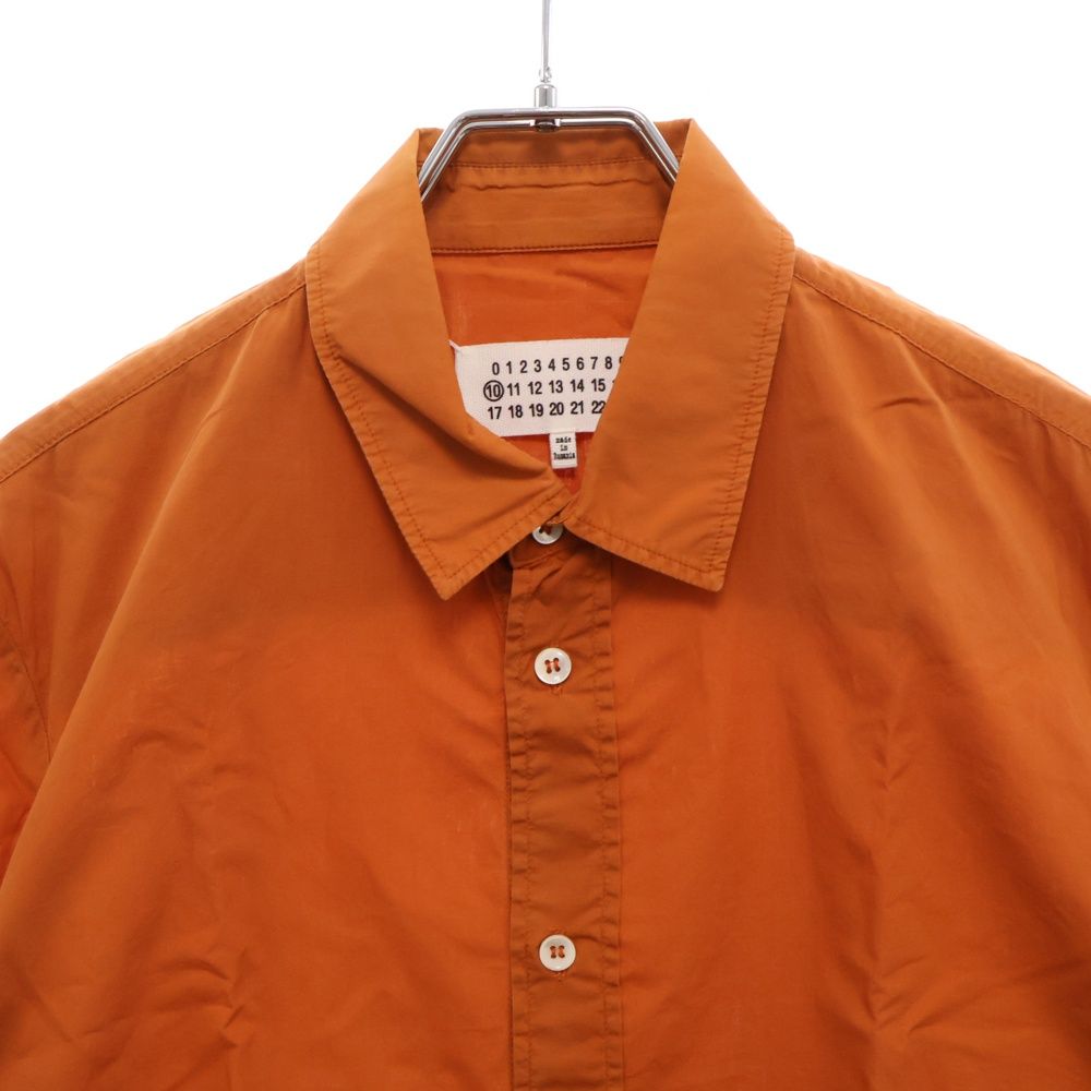 Maison Margiela メゾンマルジェラ 15SS SLIM スリム レギュラーカラー 長袖シャツ オレンジ S30DL0283 S38778 Maison Margiela (メゾンマルジェラ) 15SS SLIM スリム レギュラー