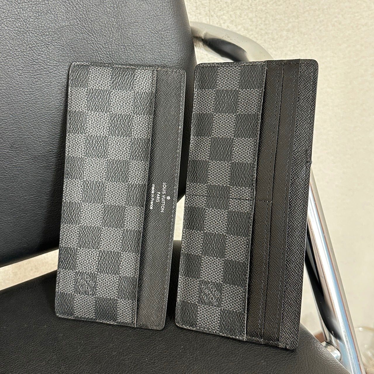 ルイヴィトン 長財布 札入れ ダミエ グラフィット ポルトフォイユ ロン