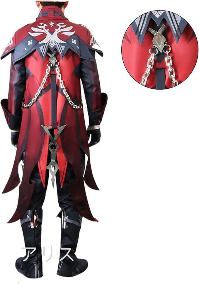 最高 原神 げんしんディルック レッドデッド?オブ?ナイトコスプレ衣装 最高 原神 げんしんディルック レッドデッド?オブ?ナイトコスプレ衣装