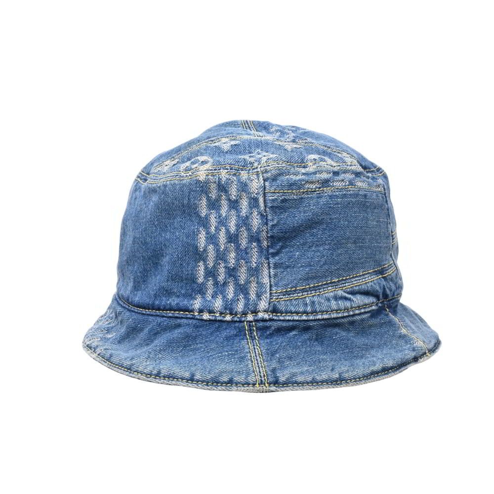 LOUIS VUITTON NIGO コットン ダミエ モノグラム デニムハット