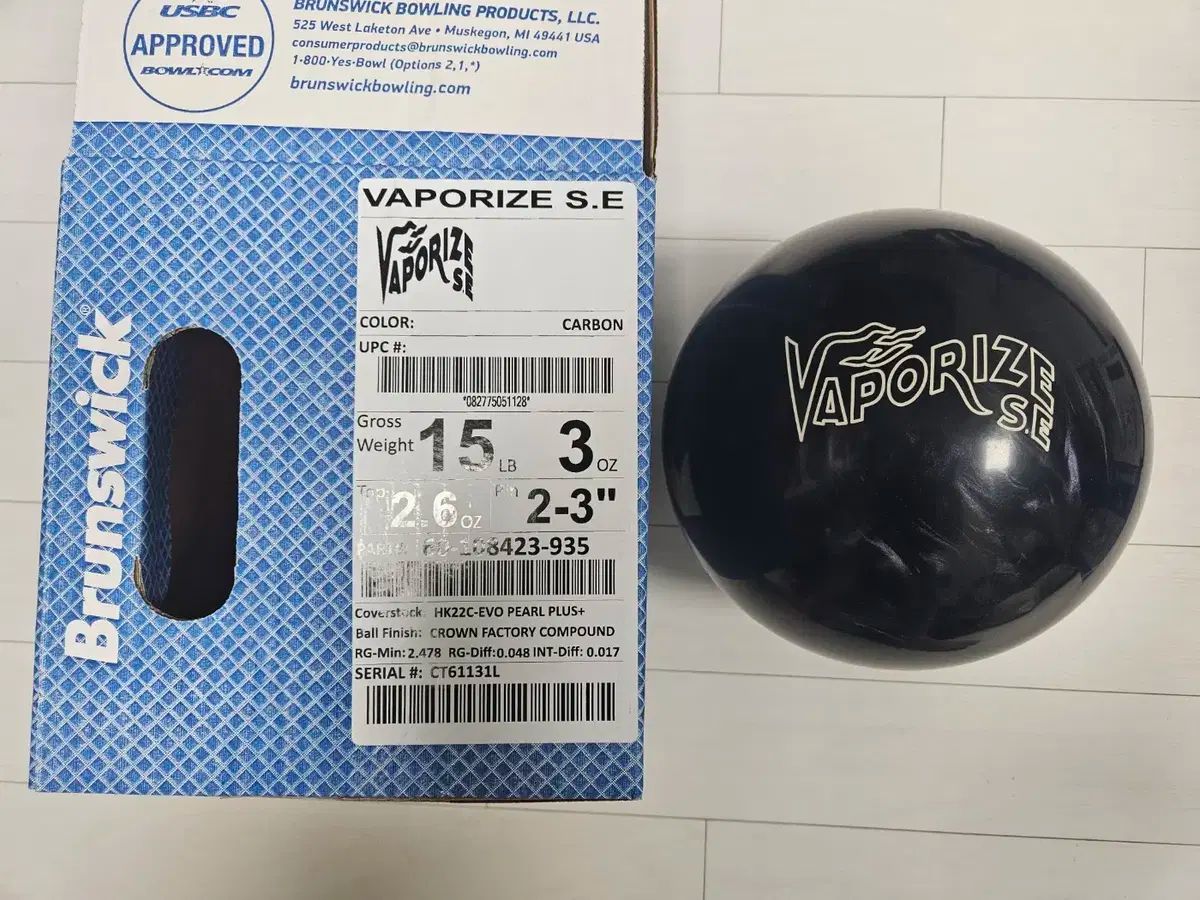 バードボール BRUNSWICK ブランズウィック 気化する SE 15P 販売