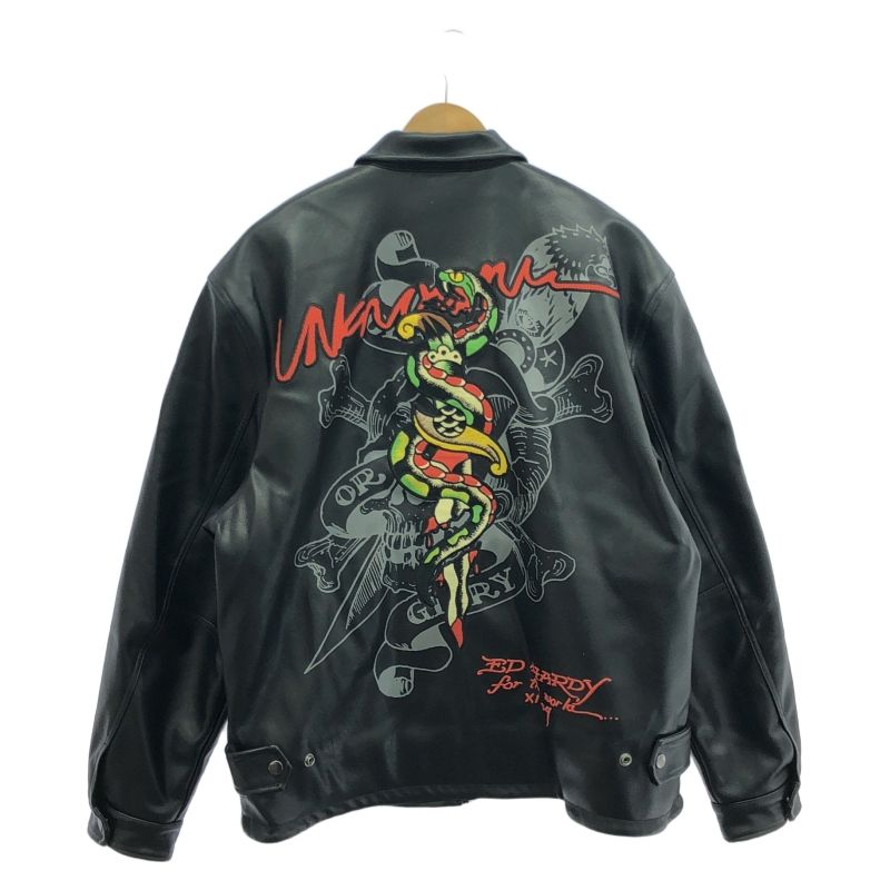 中古】UNKNOWN 合皮 スタジャン L ブラック アンノウン[10 中古】UNKNOWN 合皮 スタジャン L ブラック アンノウン[10