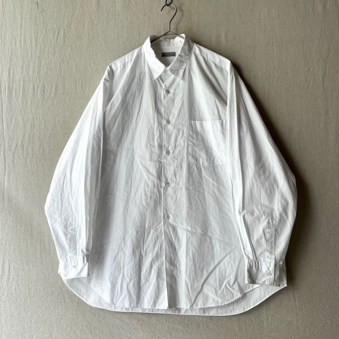 AD2001 COMME des GARCONS HOMME シワ加工 シャツ / ホワイト