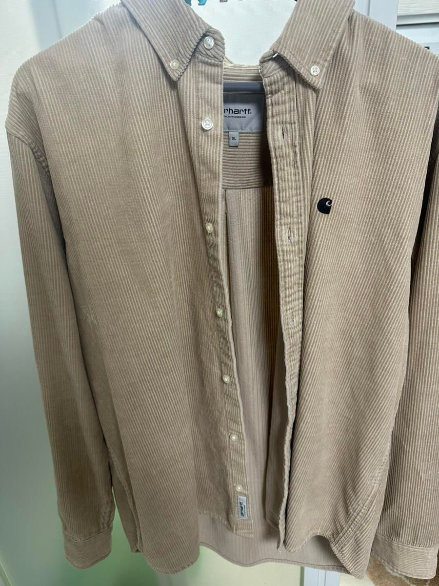 【Bunjang商品韓国直送】Carhartt(カーハート) wip コーデュロイ 医学 シャツ xl ベージュ