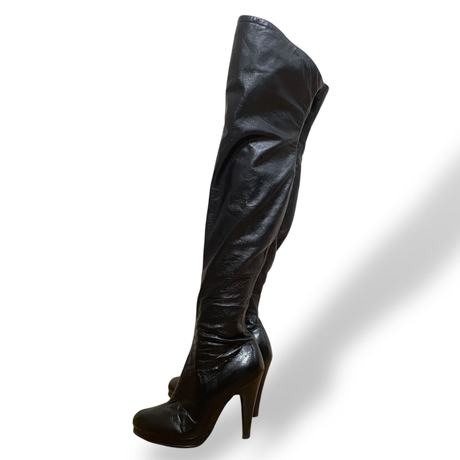 【美品】SHISEI★シーセイ ニーハイブーツ★ブラック★36H 23.5 美品】SHISEI☆シーセイ ニーハイブーツ☆ブラック☆36H 23.5 SHISEI