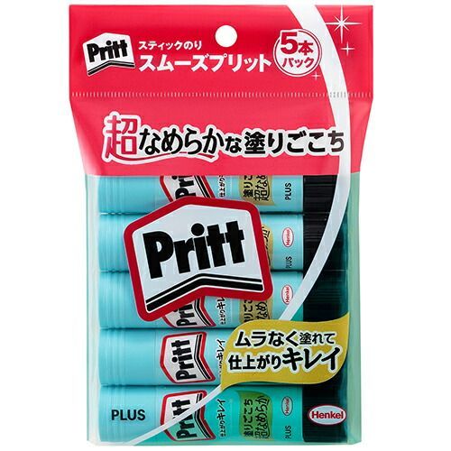 まとめ プラス スティックのり スムーズプリット セリースパック入り レギュラー 29-716 ×10セット