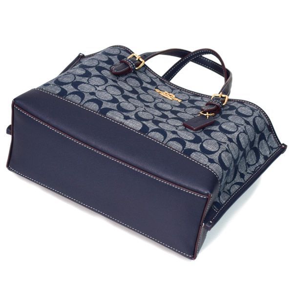 コーチ バッグ COACH シャンブレー レザー シグネチャー モリー トート
