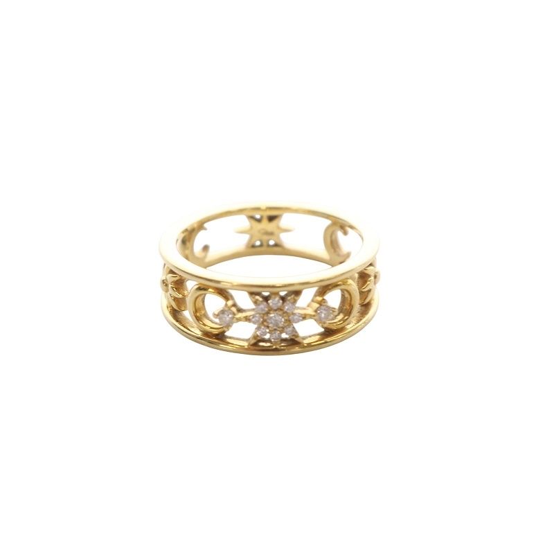 スタージュエリー STAR JEWELRY MOON & SUN 指輪 ピンキーリング 