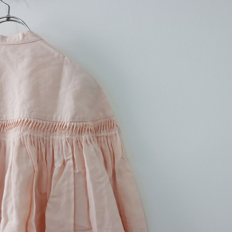 サイ SCYE リネン ピンタックブラウス 38/ピンク トップス