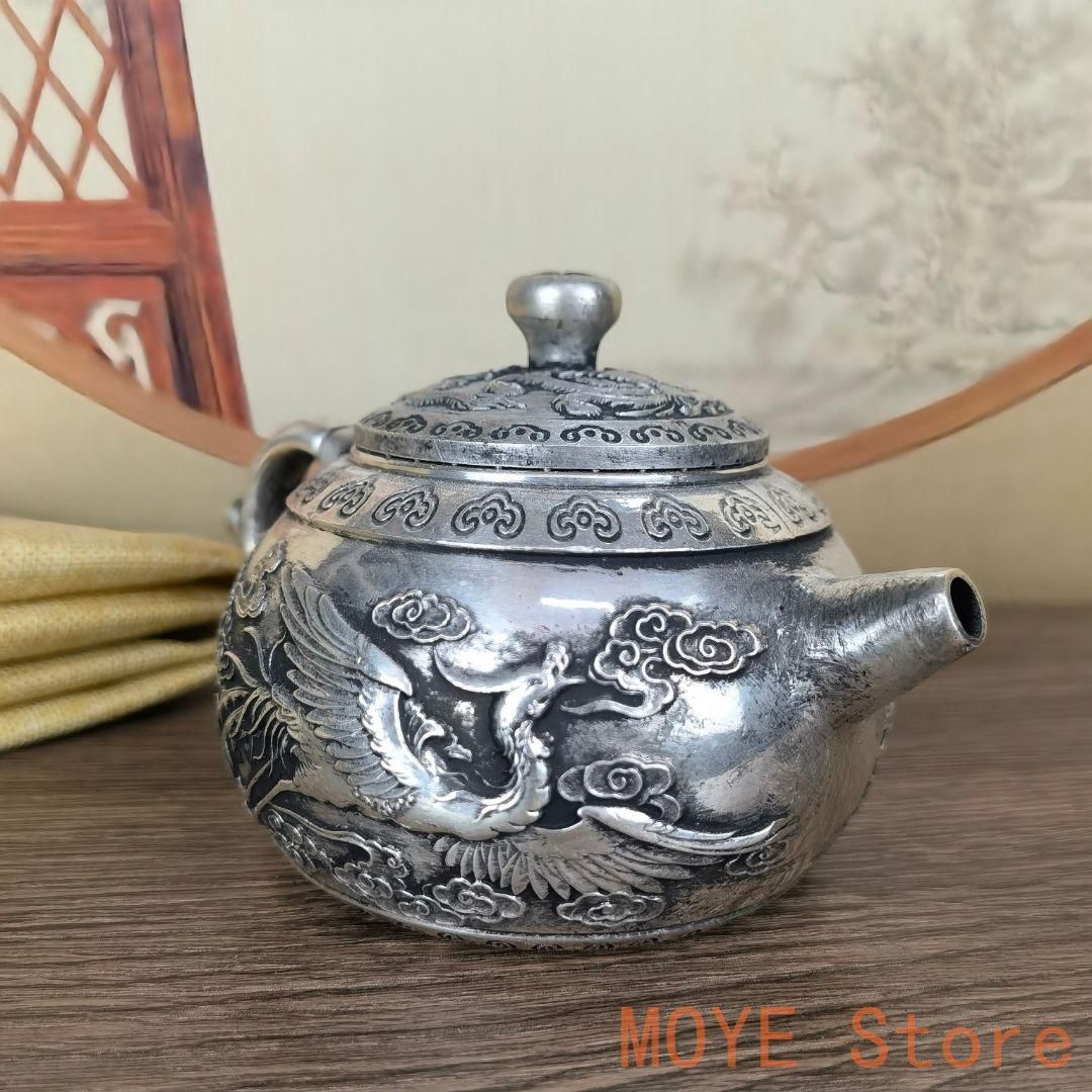 銅製 銅壺 龍鳳茶壺 徳利 手提げ壺茶道具 装飾品 工芸品 置物 銅製 銅壺 龍鳳茶壺 徳利 手提げ壺茶道具 装飾品 工芸品 置物