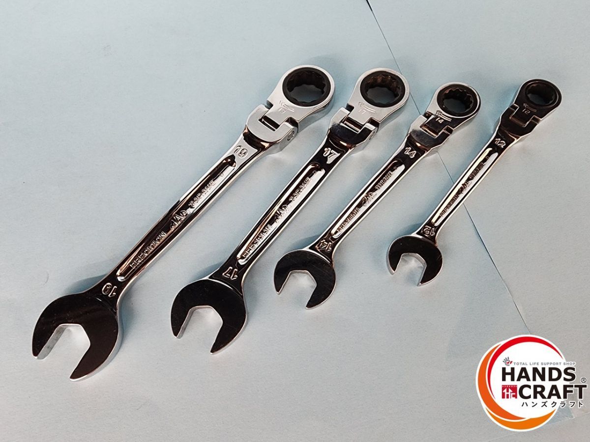 ♭ 品 MACTOOLS マックツール コンビネーションラチェットレンチ4本 RWF12|14|17|19 熊本けやき通り店