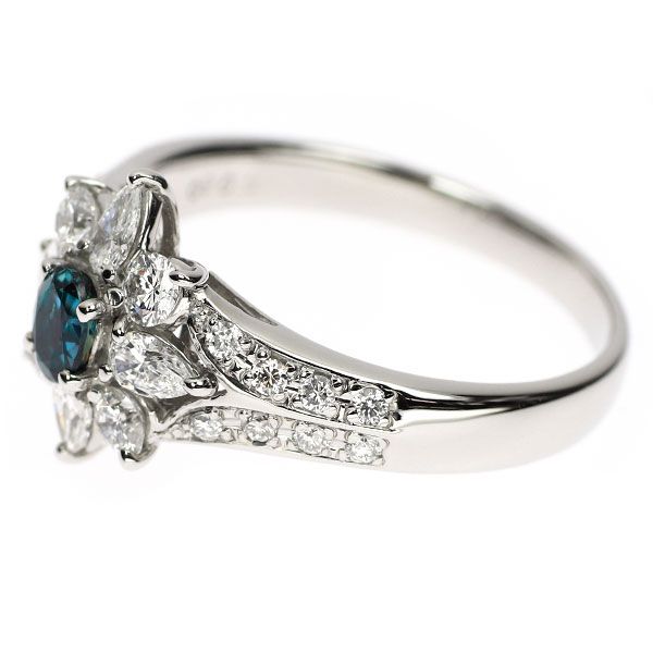 希少 Pt900 アレキサンドライト ダイヤモンド リング 0.31ct D0.80ct  