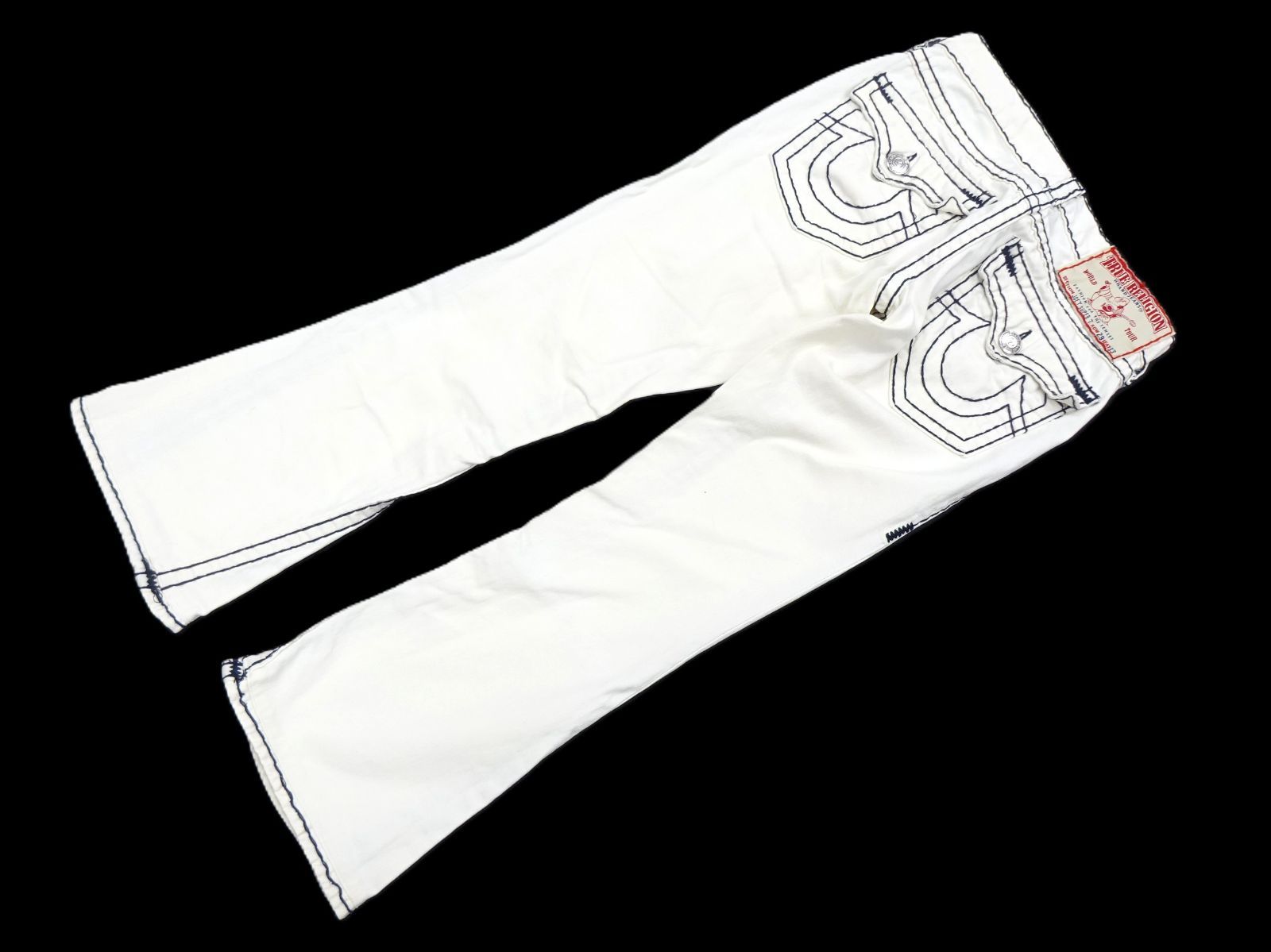 TRUE RELIGION トゥルーレリジョン JOEY フレア ホワイトデニム 中古・古着通販】TRUE RELIGION (トゥルー レリジョン) ホワイト