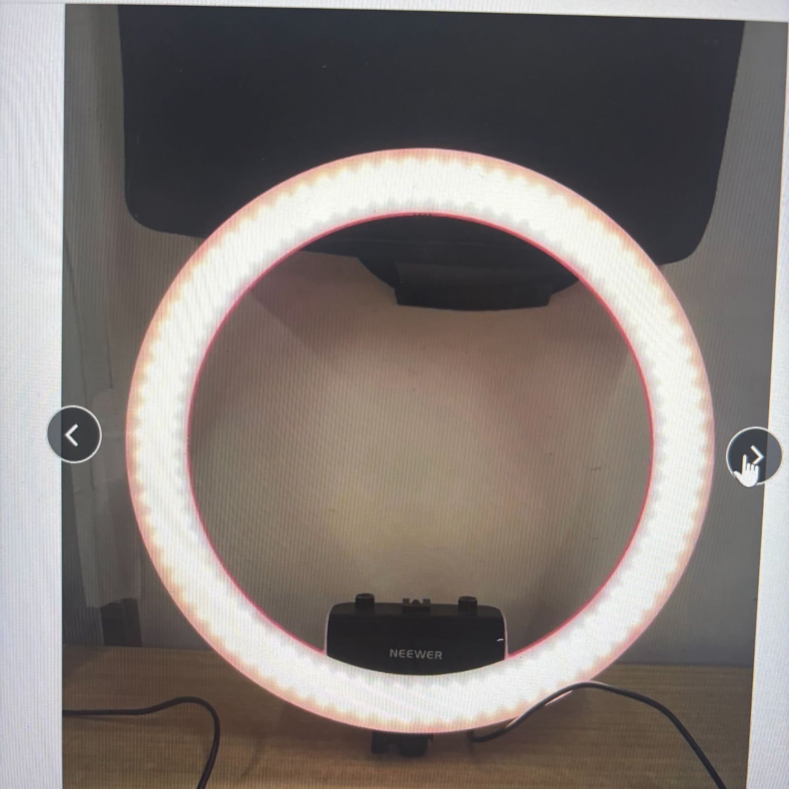 NEEWER ニーワー RP18 LED リングライト 三脚セット 明るさ調整可能 色