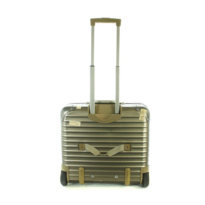 希少品】リモワRIMOWA トパーズ 2輪 ゴールド ビジネストローリー