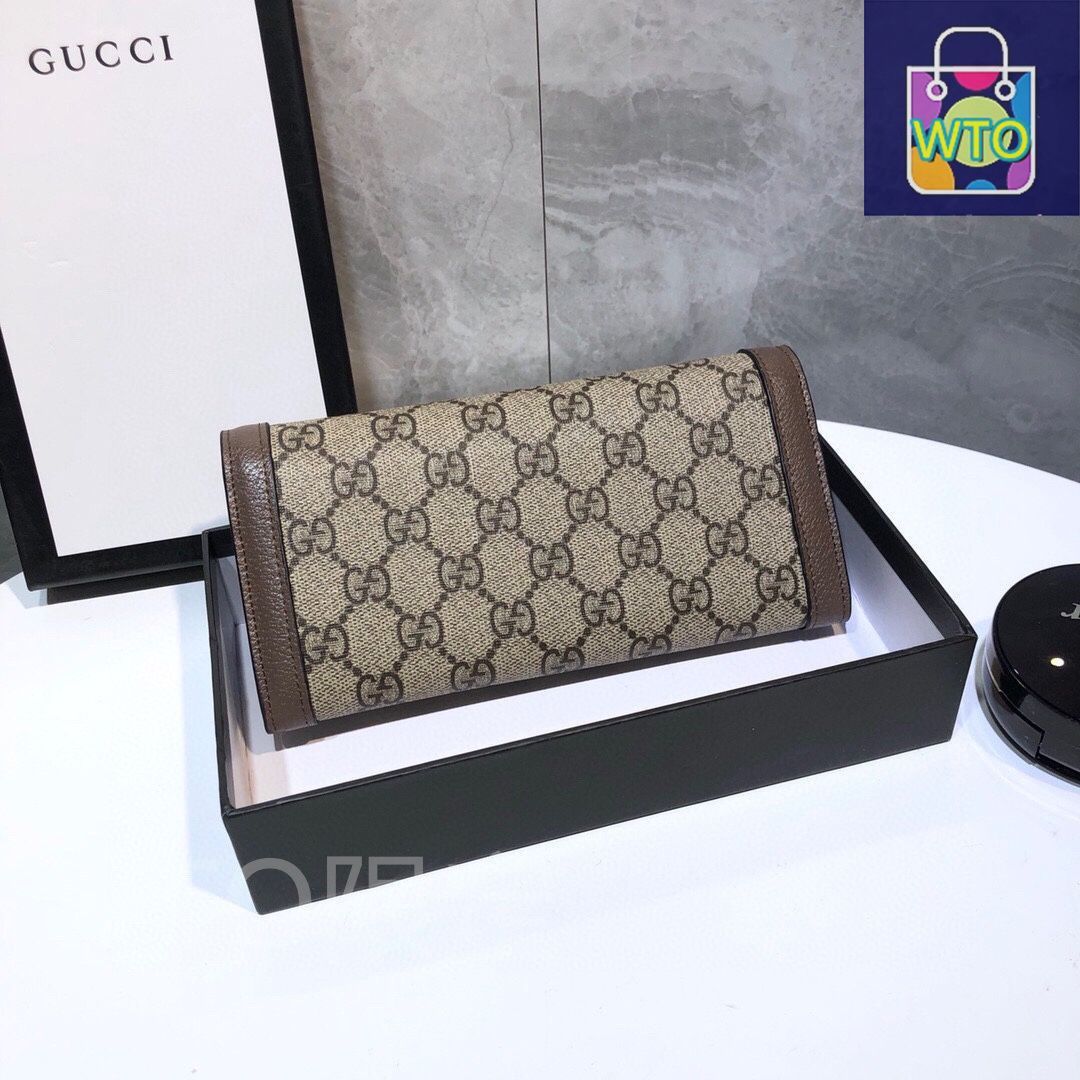 Gucci グッチ ウォレット クレジットカードスロットに紙幣と手形を収納し 両用カードバッグウォレット -WT0輸入