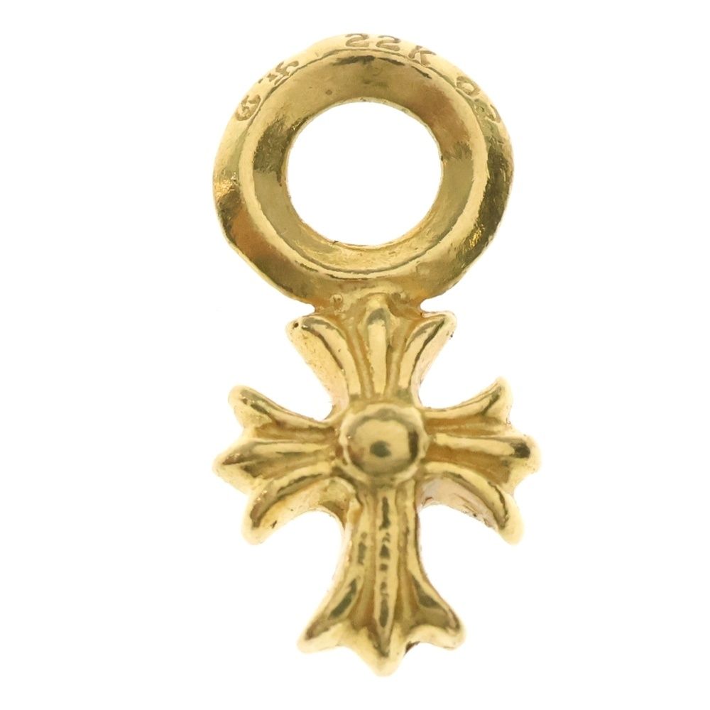 CHROME HEARTS クロムハーツ 22K STACK CH CROSS CHクロススタックチャーム ゴールドネックレストップ