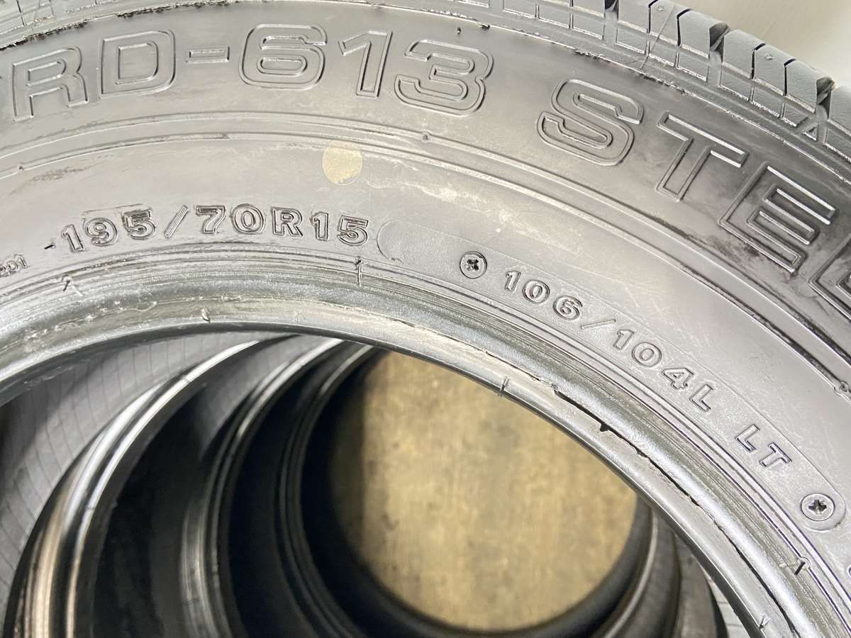 195/70R15 106/104 LT nブリヂストン RD-613 STEEL n中古タイヤ サマータイヤ 4本セットn s15231226031  - 今季イチオリーズ