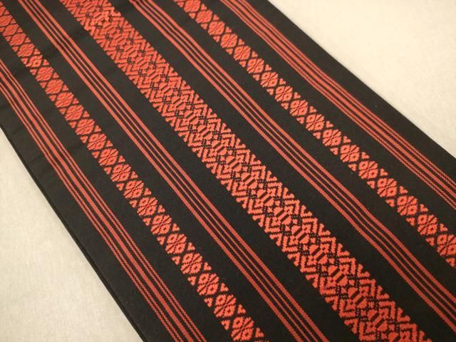 やきものhacchi 平和屋着物○六通柄袋帯 唐織 名物裂花文 花兎 金糸