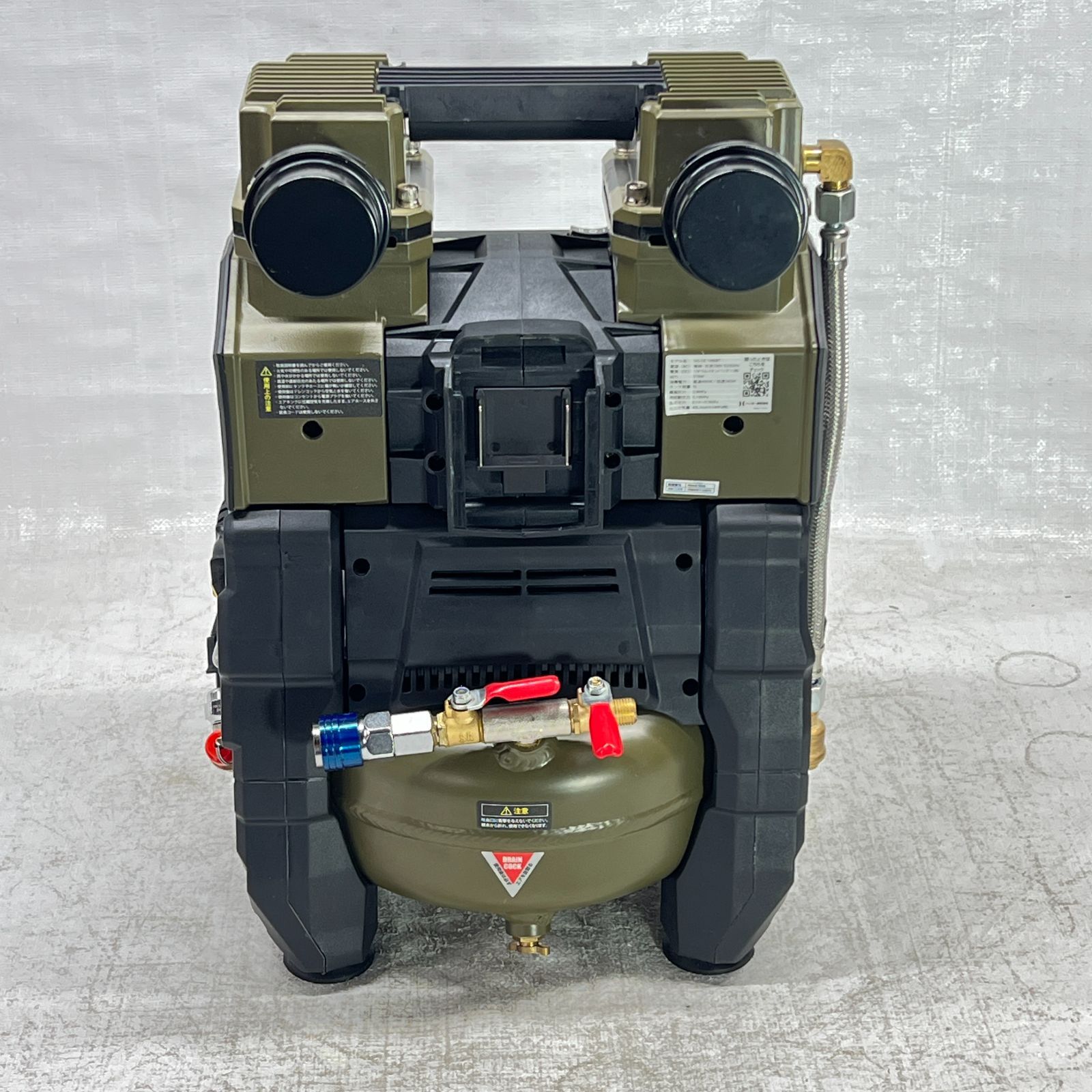 中古品】 【お買い得！】 エアーコンプレッサー 100V 5L アルミタンク 
