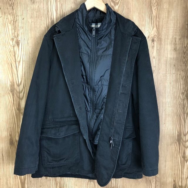 BURBERRY LONDON BLACK JACKET 黒 バーバリー ロンドン ベルト付