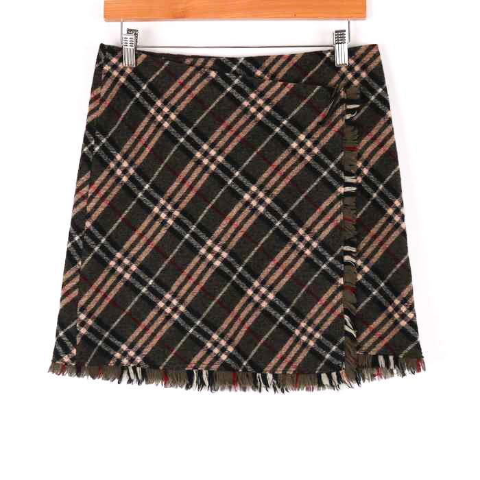 BURBERRY BLUE LABEL ミニスカート ラップスカート 38サイズ