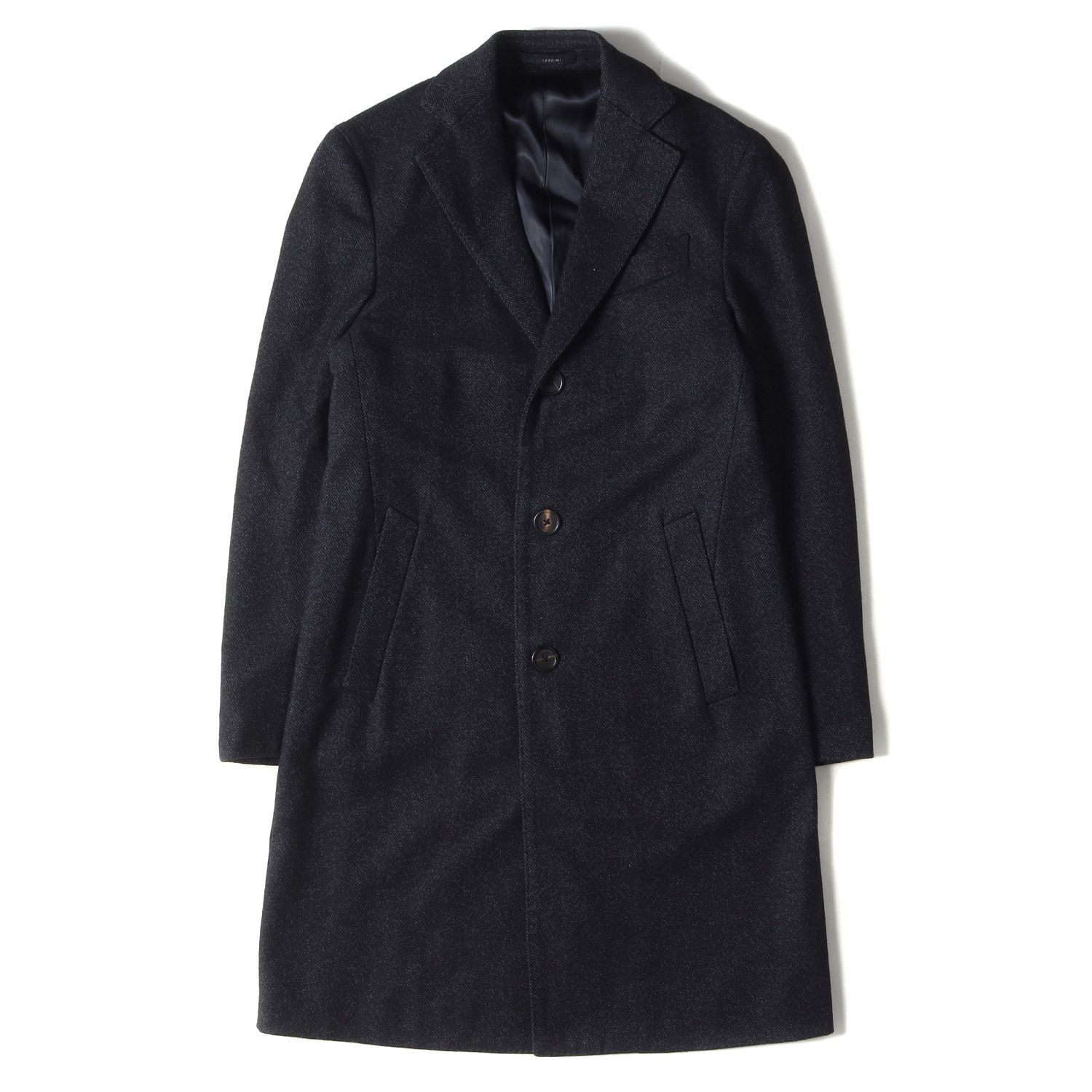 LARDINI ラルディーニ ネイビー チェスターコート 42 【公式通販】