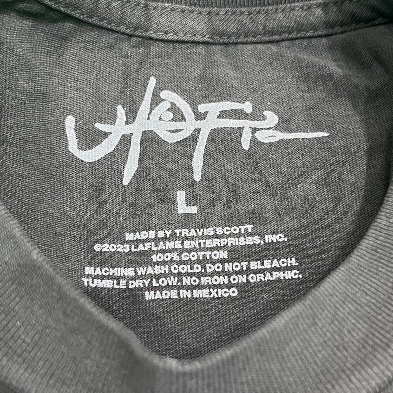 未使用 Travis Scott Utopia x SAINT MICHAEL Tee 1B プリントTシャツ 