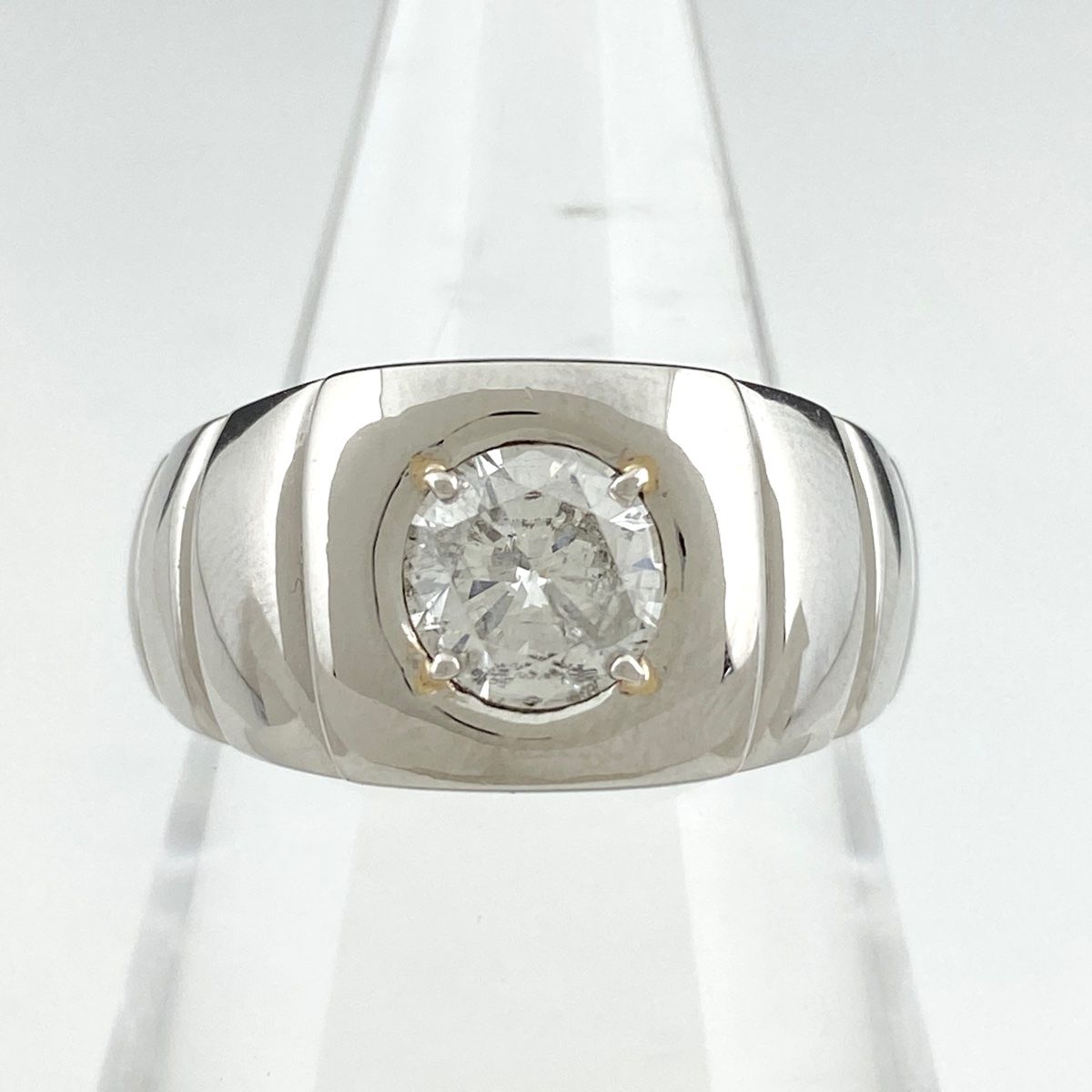 ダイヤモンド デザインリング プラチナ 指輪 リング 17号 Pt900 ...