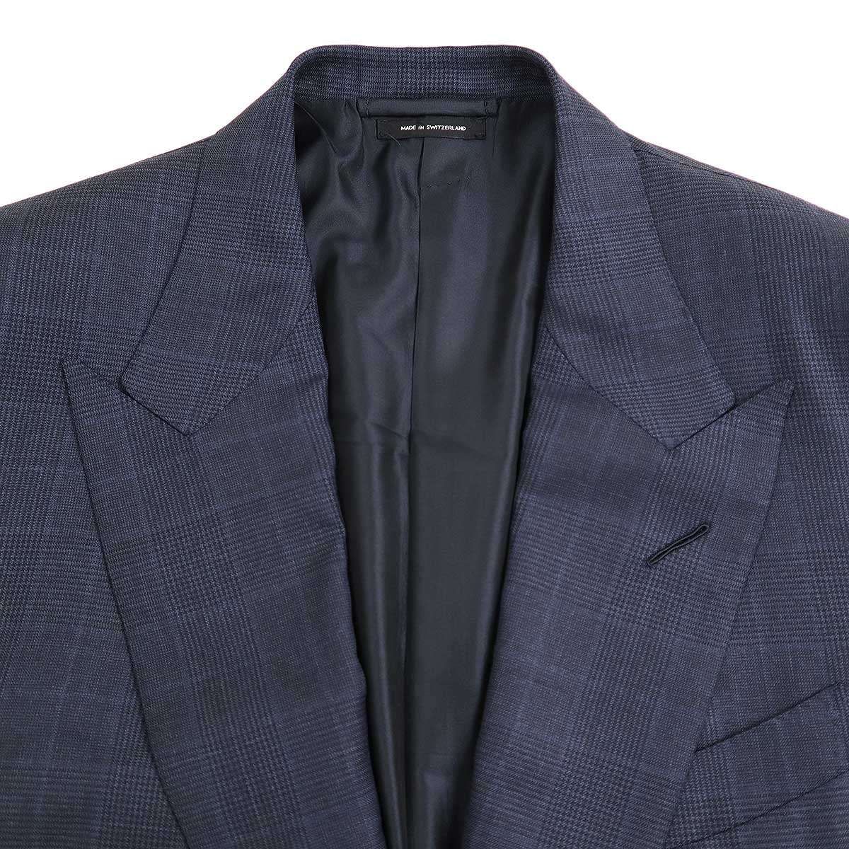 TOM FORD トム フォード 19AW Shelton グレンチェックピークド