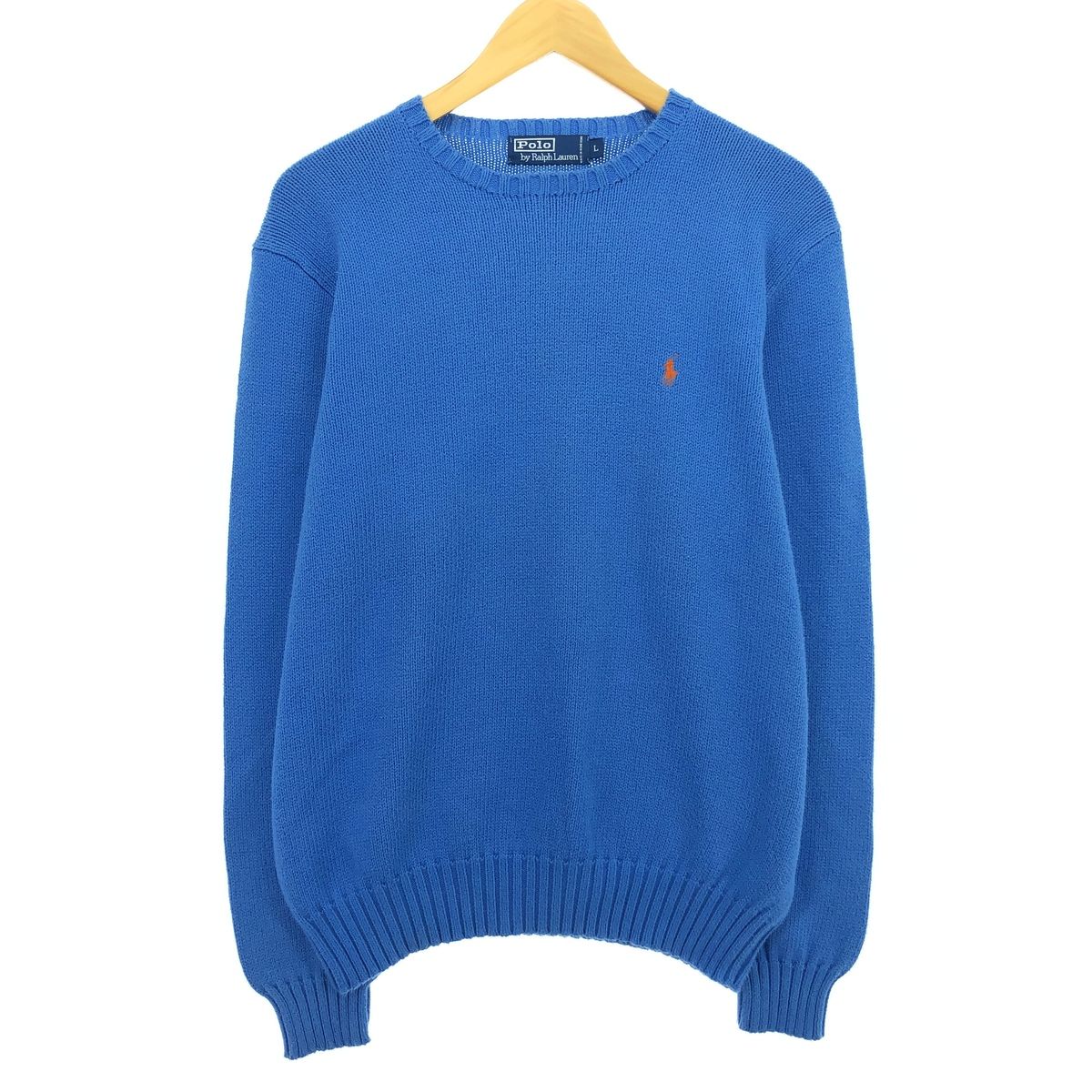 古着 ラルフローレン Ralph Lauren POLO by Ralph Lauren コットンニットセーター メンズL/eaa410993