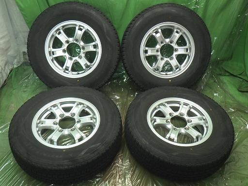 215/70Ｒ/15 ＫＥＥＬＥＲ アルミホイール バリ溝タイヤ付き 100系 ハイエースなどへ WEDS 15インチホイール キーラータクティクス グランビア KCH16W