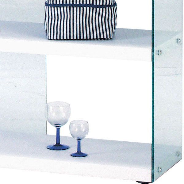 ディスプレイグラスシェルフ ワイド４段